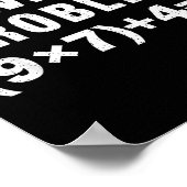 Poster Résolvez Le Problème (9×7)+4=_ Prof De Maths Drôle (Coin)