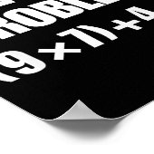 Poster Résolvez le problème, professeur drôle 67  (Coin)