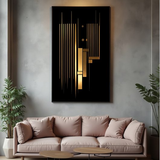 Poster Résonance Dorée