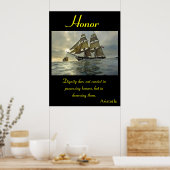 Poster Résonneries d'honneur dans des horizons océaniques (Cuisine)