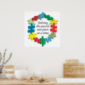 Poster Résoudre le casse-tête...Poster Art Blanc (Cuisine)