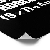 Poster Résoudre le problème 67 Mème Six Sept Élémentaire (Coin)