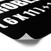 Poster Résoudre le problème Blague de professeur de mathé (Coin)