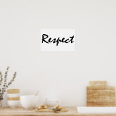 Poster Respect (Cuisine)