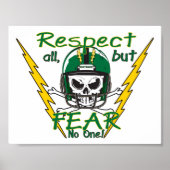 Poster Respect all, but Fear No One! (Devant)