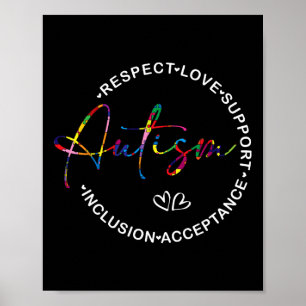 Poster Respect Amour Soutien Mois de la sensibilisation à