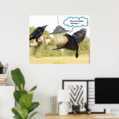 Poster Respect de la patience Ravens Crows oiseau Imprime (Bureau à domicile)