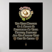 Poster Respect de l'intégrité honnêteté MXT (Devant)