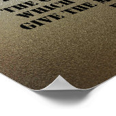 Poster Respect du chromage. (Coin)