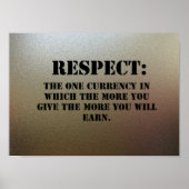 Poster Respect du chromage. (Devant)