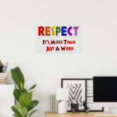 Poster Respect Rainbow (Bureau à domicile)