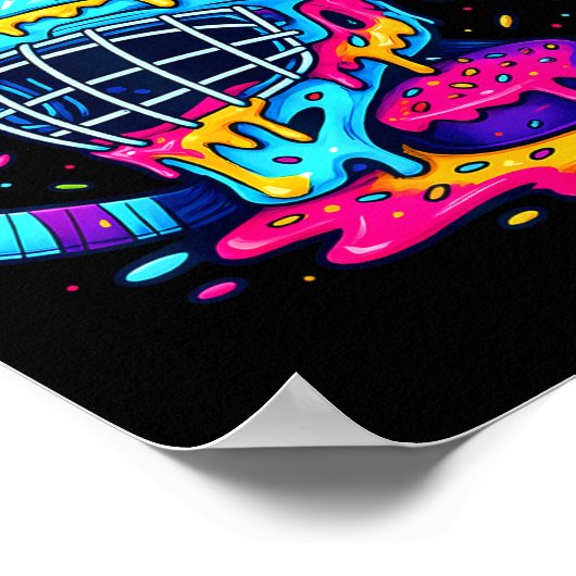 Poster Respect The Drip Ice Hockey Stick &amp; Puck Dripn (Coin)