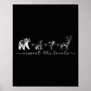Poster Respect vintage La Nature Animale Locale L