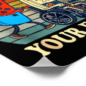 Poster Respect Your Elders Gaming Control Retro Funny Gam (Coin)