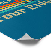 Poster Respect Your Elders Retro Gaming Funny Gamer Contr (Coin)