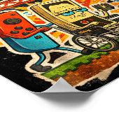 Poster Respect Your Elders Retro Gaming Funny Gamer Contr (Coin)