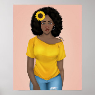 Poster Respecter et protéger la femme noire