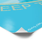 Poster Respecter la vie, garder l'océan propre (Coin)