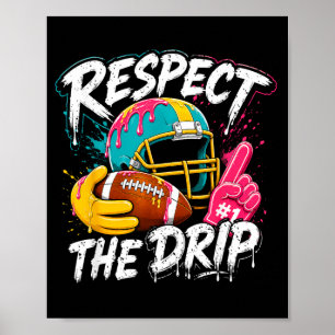 Poster Respecter le goutte à goutte Amateur de football a