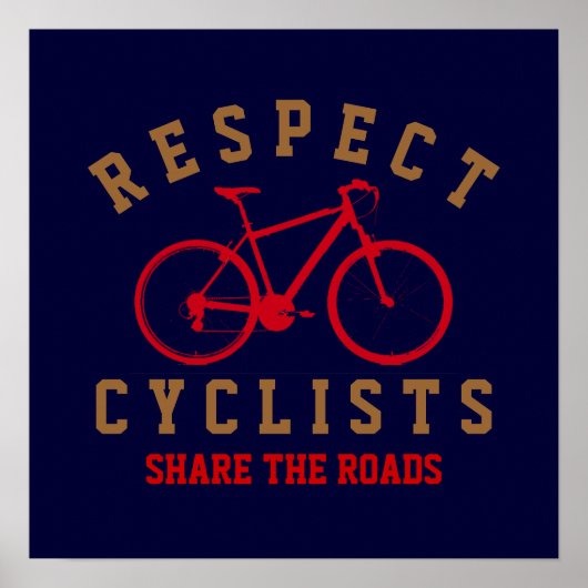 Poster respecter les cyclistes (Devant)