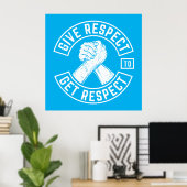 Poster Respecter Obtenir Respect MC Biker Inspirational (Bureau à domicile)
