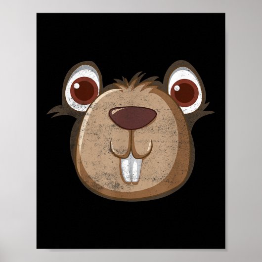 Poster Respectez Le Jour De La Marmotte De Fond Drôle (Devant)