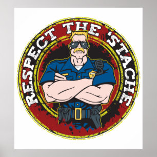 Poster Respectez 'le policier de Stache
