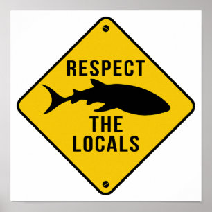 Poster Respectez Le Requin De Baleine Locaux - Signal D'A