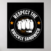 Poster Respectez Le Sandwich Knuckle (Devant)