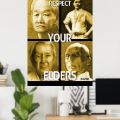 Poster Respectez vos Aînés (grand poster) (Bureau à domicile)