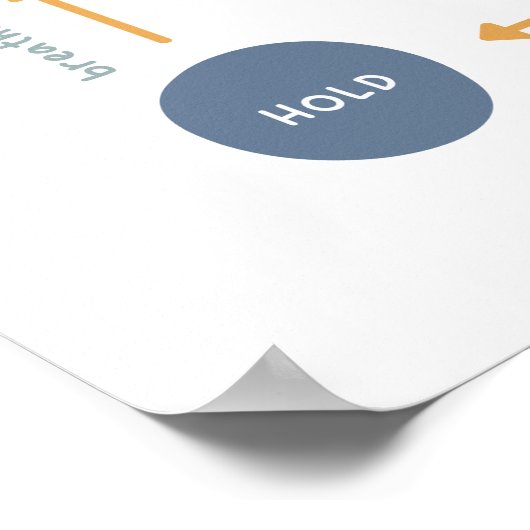 Poster Respiration boîte et triangle Respiration (Coin)