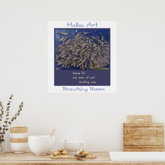 Poster Respiration Room Haiku Art Print (Cuisine)