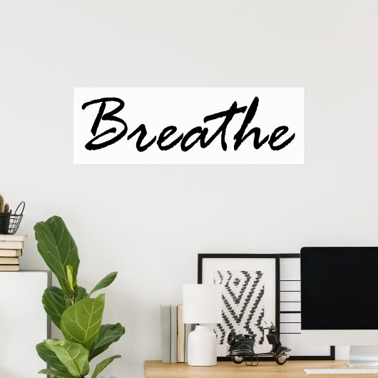 Poster Respire (Bureau à domicile)