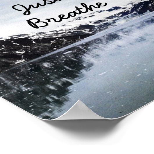 Poster "Respire." Devis d'origine (Coin)