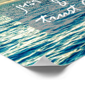 Poster Respire et faire confiance à Dieu Citation (Coin)