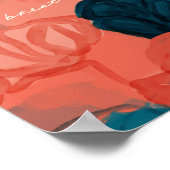 Poster "Respire" Floral Abstrait (Coin)