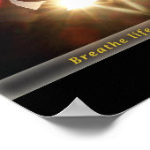 Poster Respire la vie à travers le coeur (Coin)