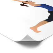 Poster Respire, Laisse Tout Sortir Yoga (Coin)