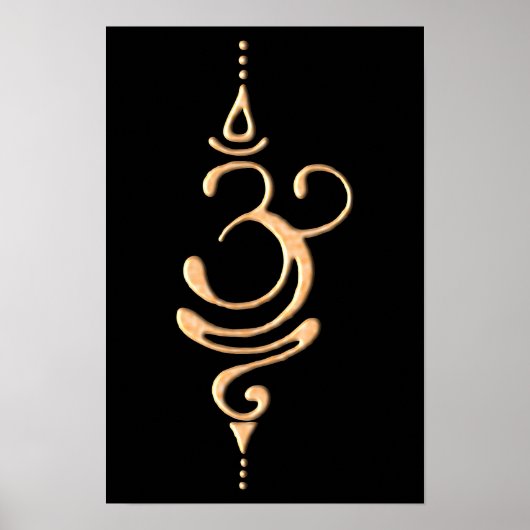 Poster Respirer en or  (Devant)