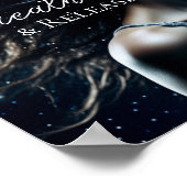 Poster Respirer et libérer | Belle Femme Ethérée (Coin)