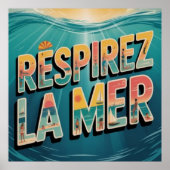 Poster Respirer la Mer (Devant)