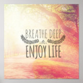 Poster Respirer profondément (Devant)