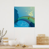 Poster respirer simplement (Cuisine)