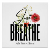 Poster Respirez l'Inspiration Florale Moderne (Devant)