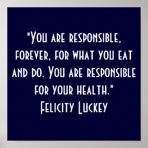 Poster Responsabilité 7 de perte de poids