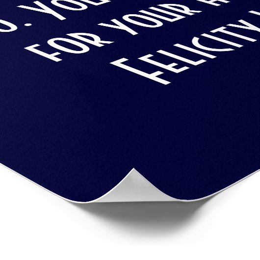 Poster Responsabilité en matière de perte de poids 7 (Coin)