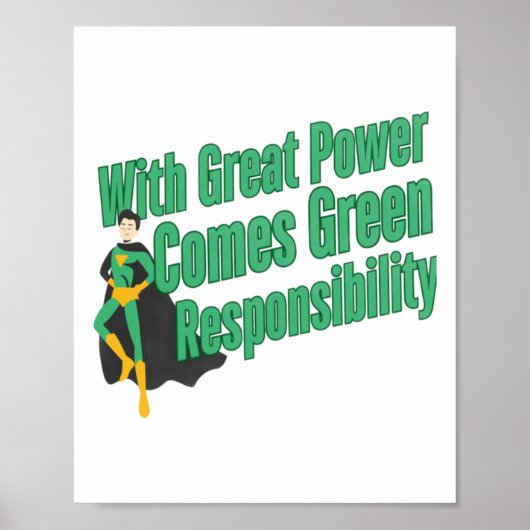 Poster Responsabilité verte (Devant)