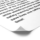 Poster Responsable de l'équipe (Coin)