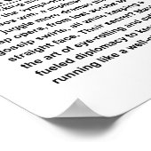 Poster Responsable de l'infirmière clinique (Coin)