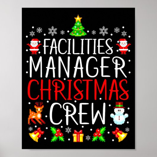 Poster Responsable des installations Équipe de Noël Corre (Devant)